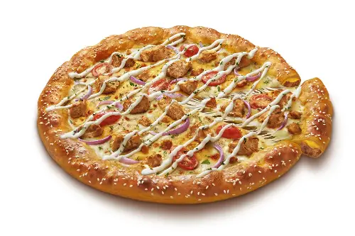 Domino's Double Chicken Cheeseburger Pizza (Burger Crust)