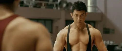 Aamir Khan in a still from Dangal, a biopic on the Phogat sisters of wrestling