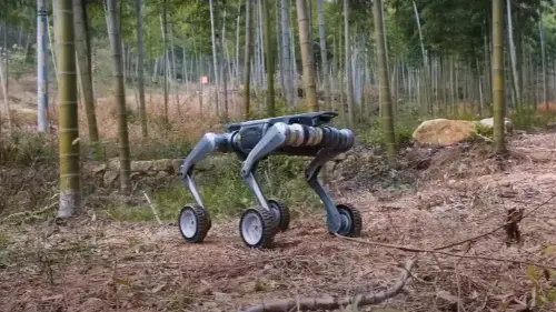 China Unveils High-Speed Quadruped Robot for Rough Terrain