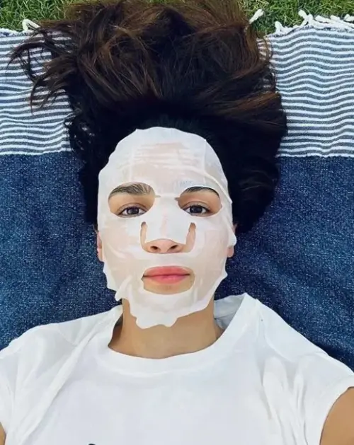 Alia Bhatt enjoying me-time with a sheet mask on