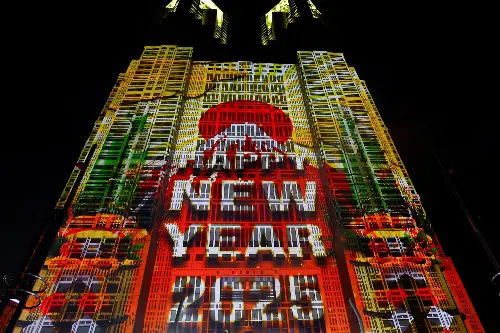 New Year's celebration in Tokyo Japan