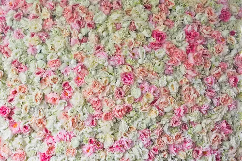Fresh flower walls are fragrant and add a refreshing touch to the event decor.