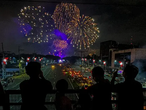 Urban, Road, Fireworks