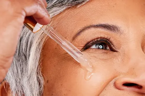 Retinol helps with the fine lines.